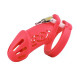 Пояс  для мужчин Silicone Chastity Cage Red Standart