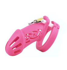 Пояс  для мужчин Silicone Chastity Cage Pink Standart