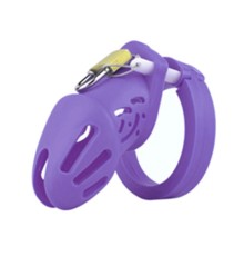 Пояс верности для мужчин Silicone Chastity Cage Purple Small