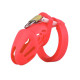 Пояс  для мужчин Silicone Chastity Cage Red Small