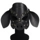 Бдсм маска голова свеньи Leather Pig Mask Black