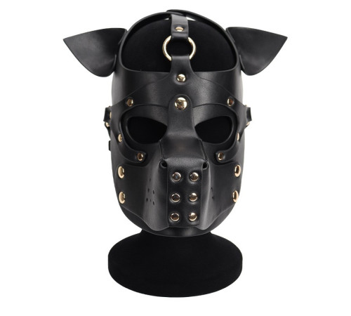 Неопреновая маска Puppy Face Leather Dog Mask Black