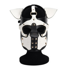 Неопреновая маска Puppy Face Leather Dog Mask White