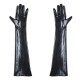 Длинные перчатки по локоть Fetish Five Fingers Gloves Black