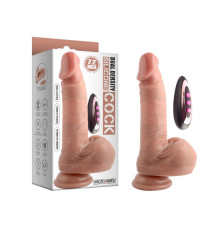 Масажер на присоске Dual-Layered Nature-Feel Thrusting Silicone Dildo 7.2