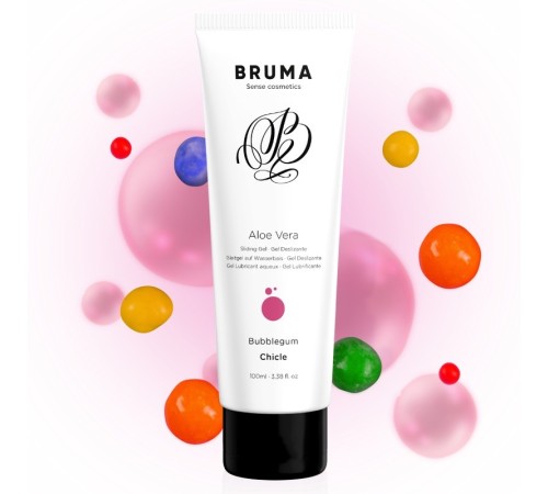 Лубрикант Bruma Aloe Vera Sliding Gel Bubblegum Flavor, 100мл