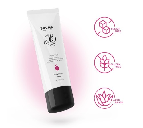 Лубрикант Bruma Aloe Vera Sliding Gel Bubblegum Flavor, 100мл