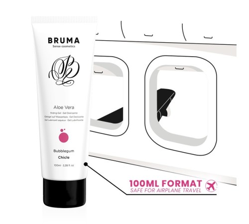 Лубрикант Bruma Aloe Vera Sliding Gel Bubblegum Flavor, 100мл