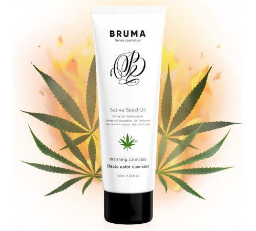 Лубрикант Sativa Sedd Oil Sliding Gel Warming Cannabis Flavor, 100мл