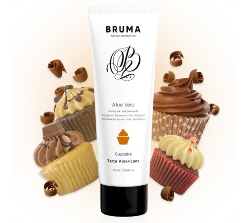 Лубрикант Bruma Aloe Vera Sliding Gel Cupcake Flavor, 100мл