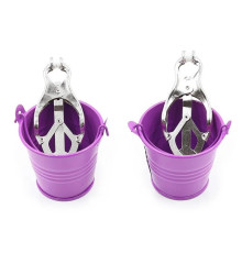 Зажимы для сосков с ведерками для жидкости Bucket Nipple Clamps Purple