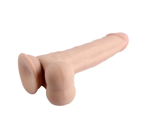 Фаллоимитатор на присоске Sliding Skin Dual Layer Dong-Whole testicles 9.0