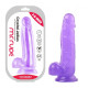 Фаллоимитатор на присоске Crystal Jellies Realistic Dildo Purple Mr. Rude 7.9