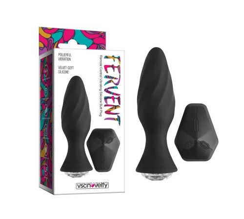 особиста вибро пробка с пультом Fervent Remote Control Vibrating Silicone Butt Plug