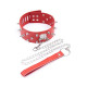 Ошейник с шипами и поводком Bdsm Collar Red