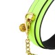 Ошейник с поводком Glow in the Dark Leather Green Collar