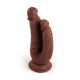 Фаллоимитатор на присоске Double Penetrator Brown Mr. Rude 8.3