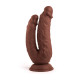 Фаллоимитатор на присоске Double Penetrator Brown Mr. Rude 8.3