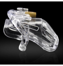 Embedded Padlock Design Male Chastity Cage Device - L