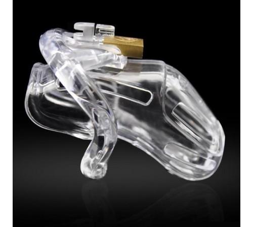 Embedded Padlock Design Male Chastity Cage Device - L