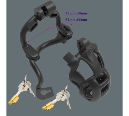 Пояс верности для мужчин Double Lock Male Chastity Device Small