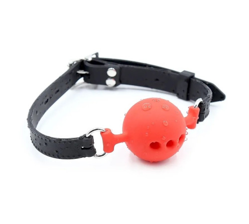 Кляп с отверстиями Gag Silicone Ball Red