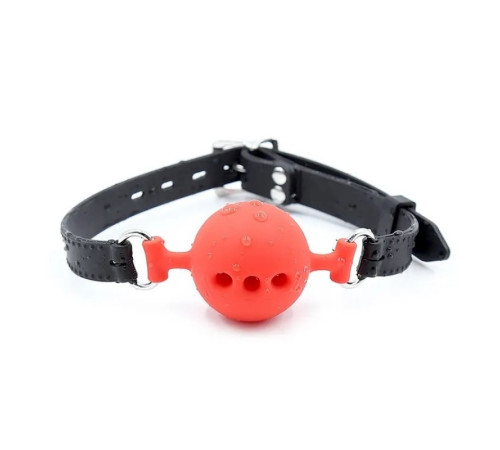 Кляп с отверстиями Gag Silicone Ball Red