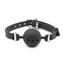 Кляп с отверстиями Gag Silicone Ball Black