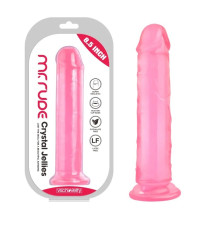 Фаллоимитатор на присоске Crystal Jellies Realistic Dildo Pink Mr. Rude 8.5