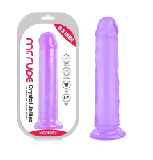 Фаллоимитатор на присоске Crystal Jellies Realistic Dildo Purple Mr. Rude 8.5