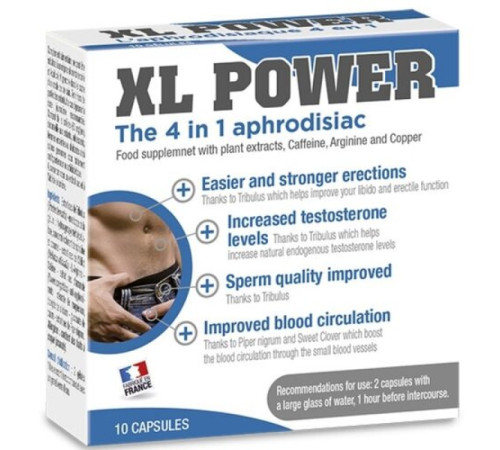 Препарат для улучшения эрекции XL Power Aphrodisiac Erection, 10 капсул