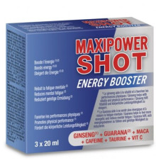 Стимулирующий препарат Maxipower Shot Energy Booster, 3x20мл