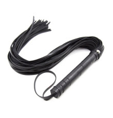 Классическая черная плеть с рукояткой Leather Whip Black