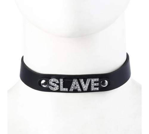 Leather Collar-SLAVE