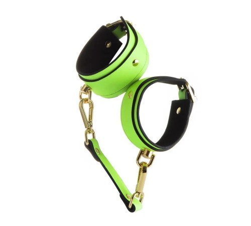 Наножники салатовые Glow in the Dark Leather Ankle cuffs