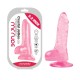 Фаллоимитатор на присоске Crystal Jellies Realistic Dildo Pink Mr. Rude 5.3