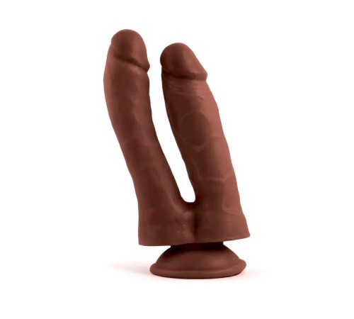 Фаллоимитатор на присоске Double Penetrator Brown Mr. Rude 7.3