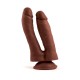 Фаллоимитатор на присоске Double Penetrator Brown Mr. Rude 7.3