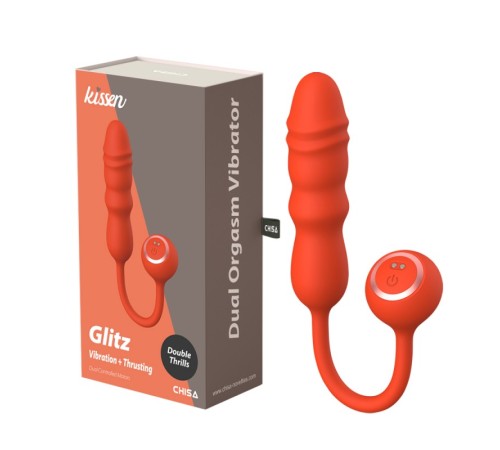 Масажер для женщин Dual кульмінація Vibrator Kissen Glitz