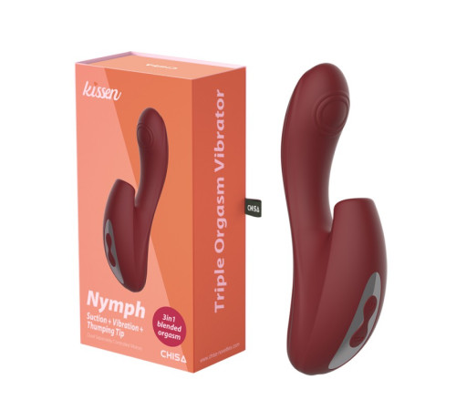 Масажер для женщин Triple кульмінація Vibrator Kissen Nymph