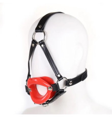 Кляп с отверстием в форме губ Bondage Mouth Gag Red