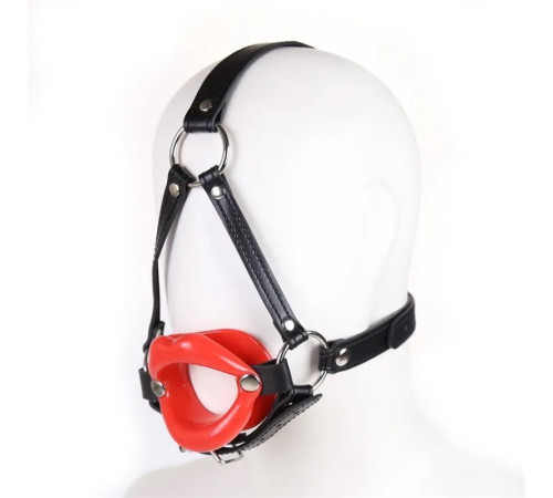 Кляп с отверстием в форме губ Bondage Mouth Gag Red