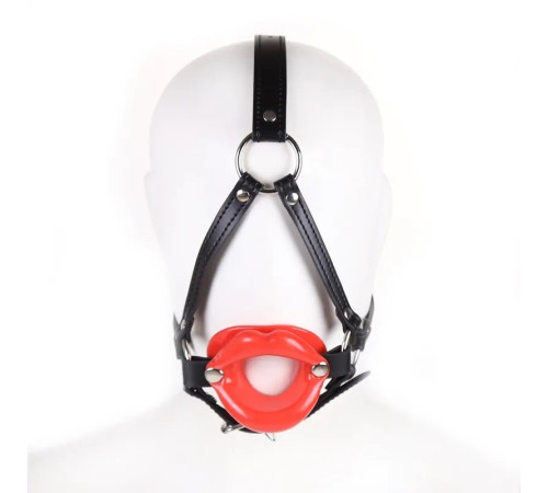 Кляп с отверстием в форме губ Bondage Mouth Gag Red