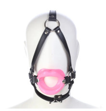 Кляп с отверстием в форме губ Bondage Mouth Gag Pink