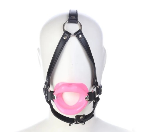 Кляп с отверстием в форме губ Bondage Mouth Gag Pink