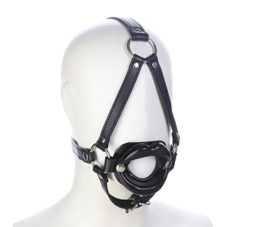 Кляп с отверстием в форме губ Bondage Mouth Gag Black