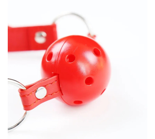 Кляп с отверстиями Mouth Ball Gag Red