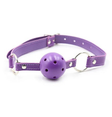 Кляп с отверстиями Mouth Ball Gag Purple