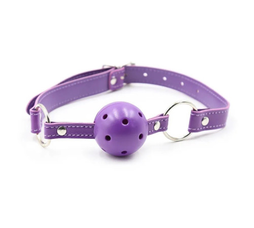 Кляп с отверстиями Mouth Ball Gag Purple