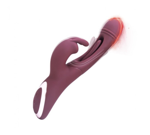 Фантастический вибратор для женщин Greedy Triple Stimulating Massager Burgundy